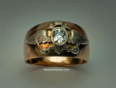 Russian Imperial Crest Ring For Men From The Reign Of Tsar Nicholas Ii