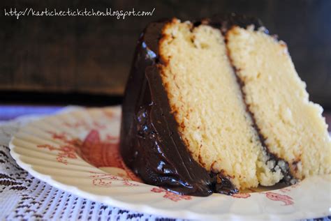 The Best Vanilla Cake With Chocolate Fudge Frosting Ever