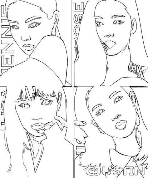 Dibujos De Blackpink 7 Para Colorear Para Colorear Pintar E Imprimir