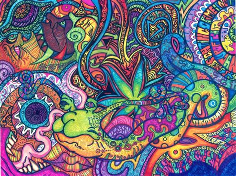 Trippy Weed Wallpaper Wallpapers Backgrounds Images
