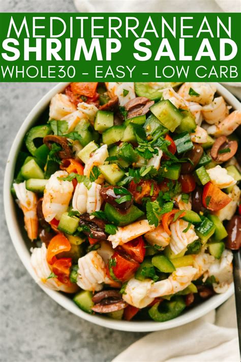 Add or subtract ingredients according to your child's preferences. Mediterranean Shrimp Salad | Recipe | Whole 30 lunch ...