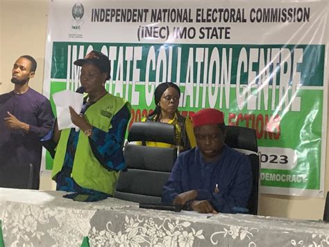 collation in progress in imo as party agents contest election results radio nigeria south