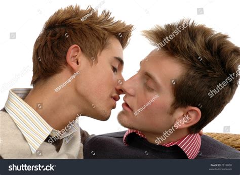 Two Men Kissing Stock Photo Shutterstock