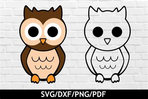 Cute Owl Svg Cut File Nature And Animal Svgs