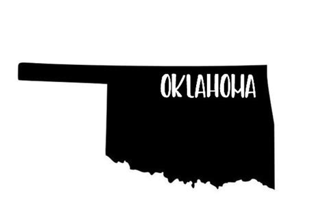 State Of Oklahoma Svg Png And Jpeg File Oklahoma Etsy