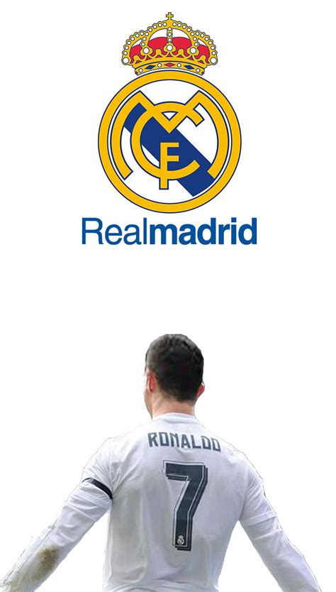 Real Madrid Cr7 Cristiano Logo Ronaldo White Hd Phone Wallpaper
