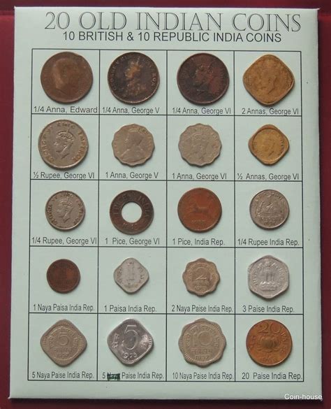 Coin House 20 Rare Old Coins British India And Republic India Coins