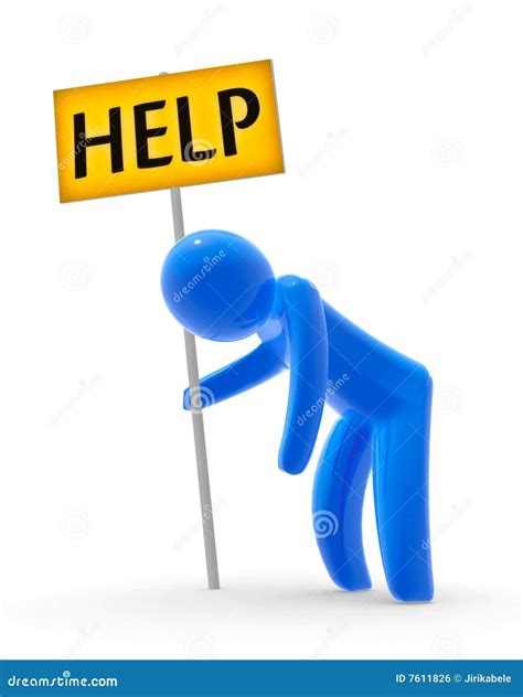 Help Stock Illustration Illustration Of Holds Disgusted 7611826