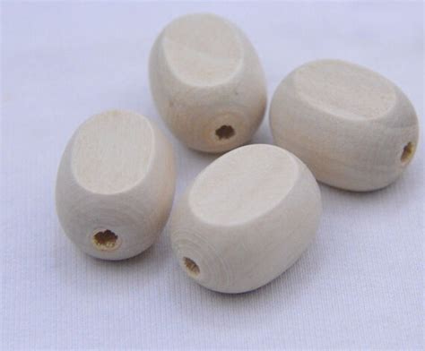Flat Round Bead Wooden Beads Unfinished Natural By Diyartworld