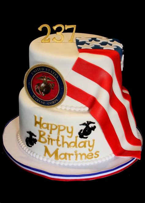 Marine Corps Birthday Cake Delicious Creations By Me Pinterest Marine Corps Birthday