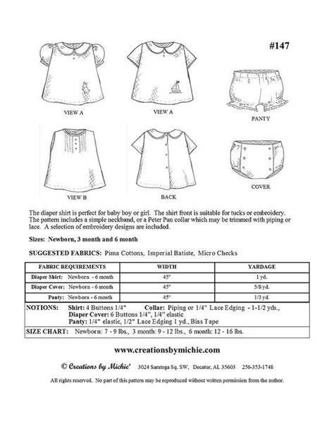 Image Result For Infant Shirt And Diaper Cover Pattern
