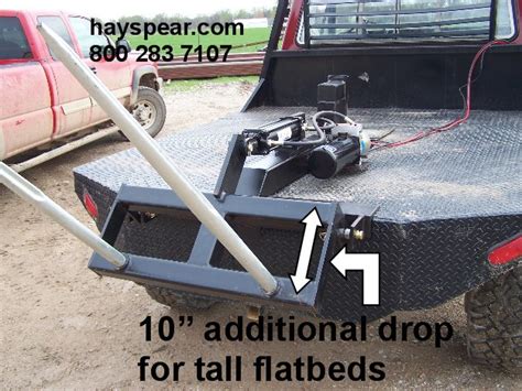 Pickup Truck 12 V Hydraulic Hay Bale Stacker Flatbed 10drop