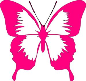 Download Pink Butterfly Clip Art at Clker.com - vector clip art ...
