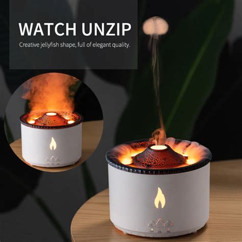 360ml Volcanic Flame Aroma Diffuser Essential Oil Usb Portable Air