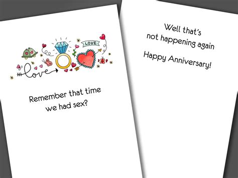 no more sex anniversary card funny anniversary card happy etsy