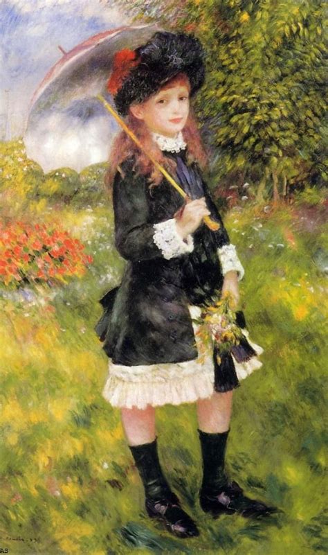 Pierre Auguste Renoir Girl With A Parasol Aline Nunes 667х1127