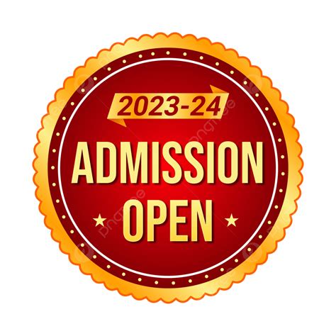 Admission Open 2023 24 Logo Design Free Vector Image Admission Open