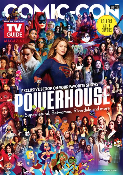 wb television and tv guide release four collectible covers for san diego comic con 2019