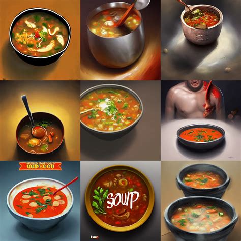 The God Of Soup High Quality Digital Art Artstation Stable
