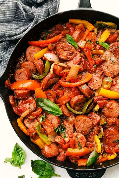 No matter how much i make, i always come home with an empty s. Skillet Italian Sausage and Peppers - Healthy Chicken Recipes