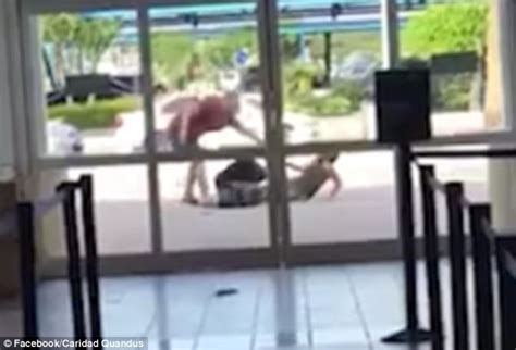 holidaymaker shoves girlfriend to the ground in aruba daily mail online