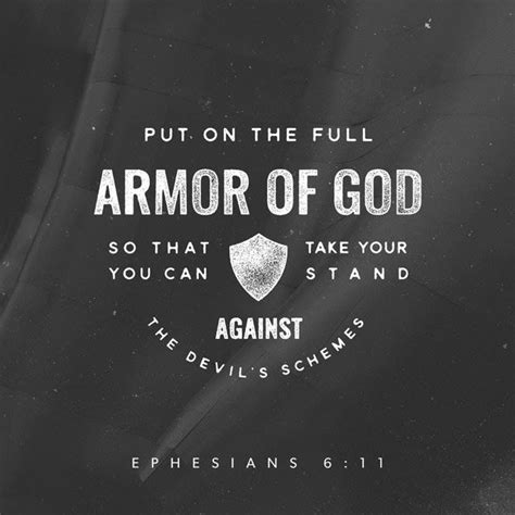 Armor Of God Ephesians 6 11 Niv Put On The Full Armor Of God So That You Can Take Your