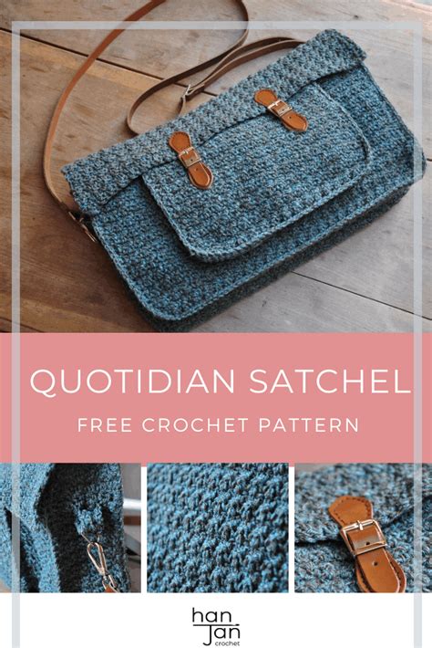 The Quotidian Satchel A Free Crochet Messenger Bag Pattern Crochet