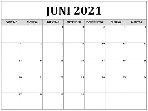 Kalender 2021 Juni Zum Ausdrucken The Beste Kalender