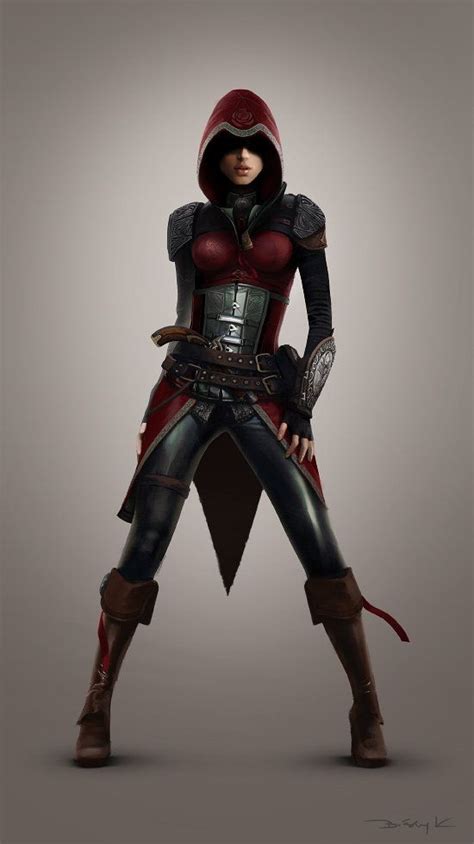 Amelia Krystian Biskup Female Assassin Fantasy Armor Warrior Woman