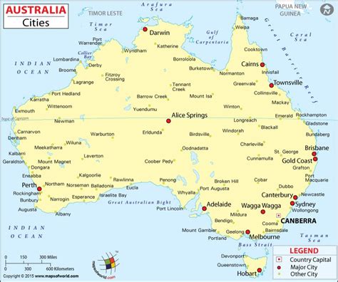 Cities In Australia Map Of Australia Cities Maps Of World