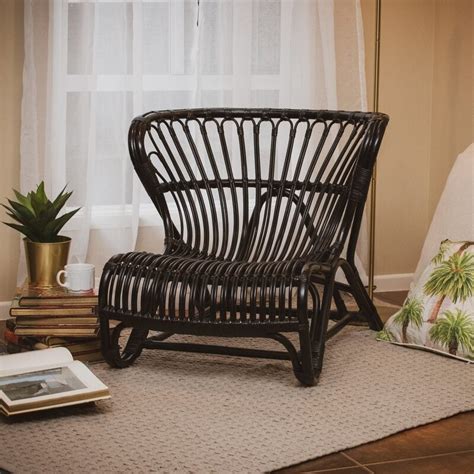 Accent chairs complete your home decor with their stylish charm and durable build. Rattan (Cane) Occasional Chair Black | Buy Accent Chairs ...