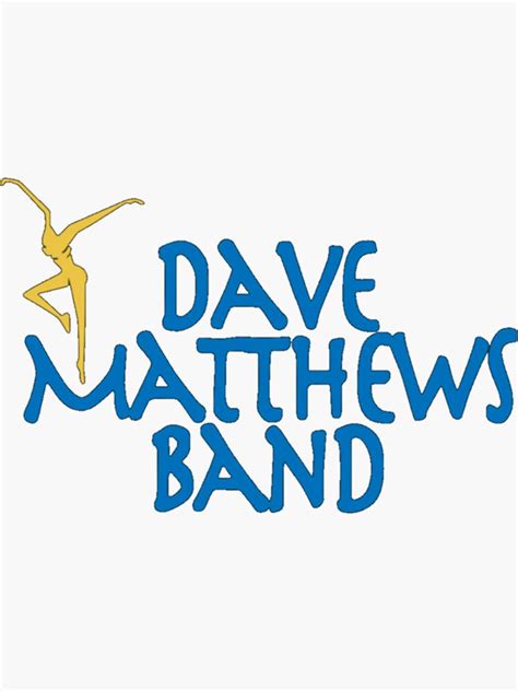 Dave Matthews Band Blue Logo Sticker For Sale By Mshadrachet Redbubble