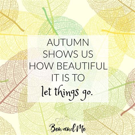 Autumn Shows Us How Beautiful It Is To Let Things Go How Beautiful