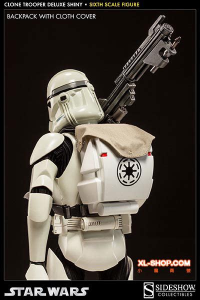 Sideshow Star Wars Clone Trooper Deluxe Shiny 16 Scale Figure