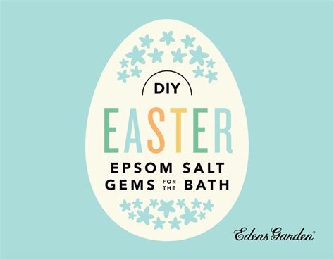 Diy Easter Epsom Salt Gems For The Bath Easter Diy Epsom Salt
