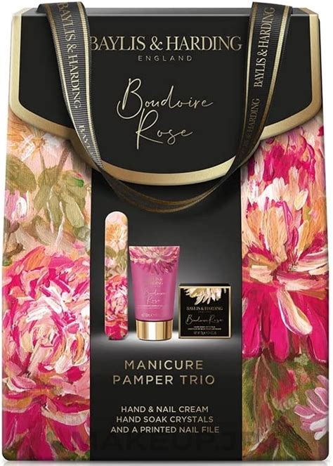 Baylis Harding Boudoire Rose Luxury Manicure Pamper Trio Set Makeup Jp