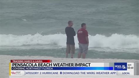 Pensacola Beach Weather Impact Youtube