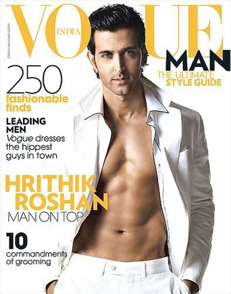 2011 The Vogue Magazine Got Hrithik To Pose For Their First Vogue Indian Man Edition Stripping