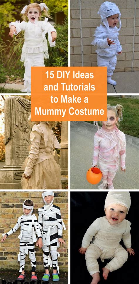 15 Diy Ideas And Tutorials To Make A Mummy Costume
