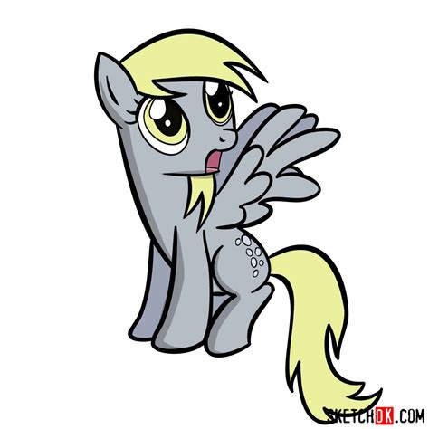 How To Draw Derpy Hooves From My Little Pony Step By Step