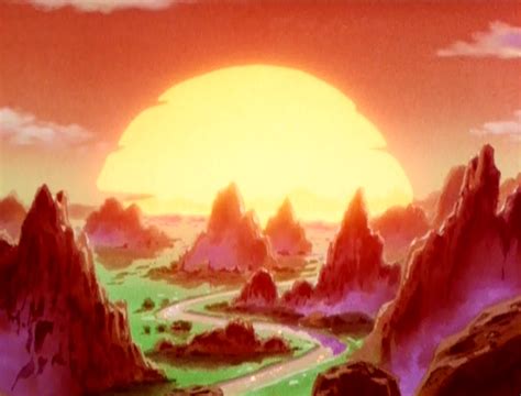 Dragonblogz Some Of The Scenery From Dragonball Z Is Simply