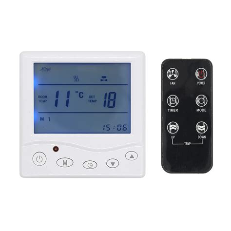 A Wireless Ir Remote Control Weekly Programmable Thermostat Electric Digital Room Temperature