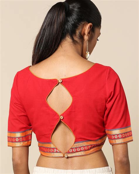 38 Simple And Stylish Blouse Back Neck Designs Keep Me Stylish