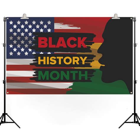 Buy Pudodo Black History Month Backdrop Banner Star Stripes African