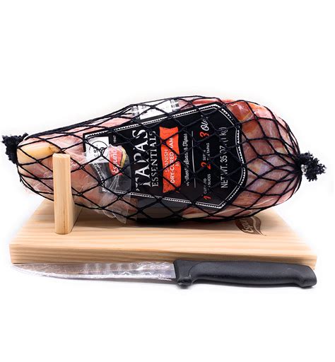buy serrano ham mini cured less with ham stand and 100 natural spanish jamon serrano carmen