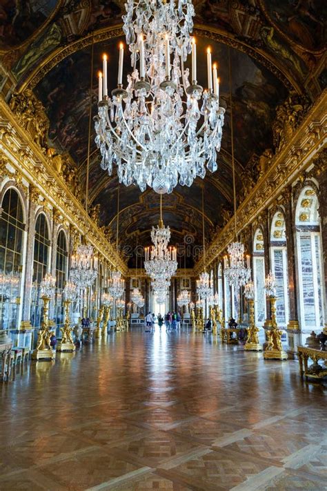 Hall Of Mirrors In The Palace Of Versailles France Editorial Photo
