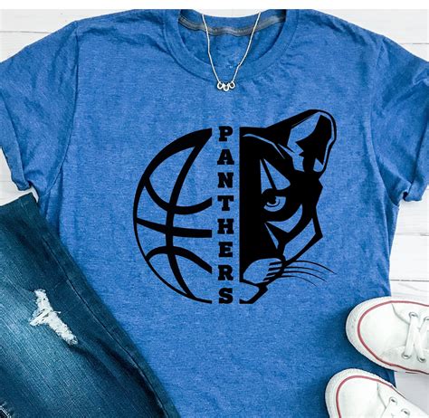 Basketball Svg Panthers Svg Basketball Mom Shirt Panthers Basketball T