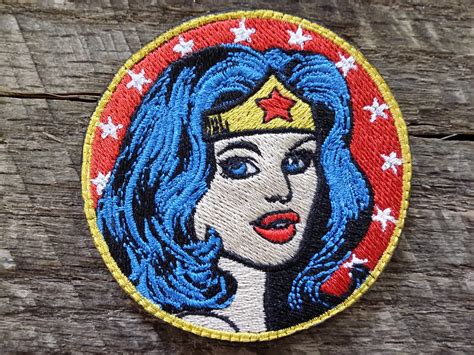 Classic Wonder Woman Circle Patch Sds Threads