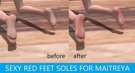 Second Life Marketplace Maitreya Sexy Red Feet Soles