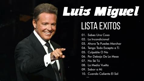 Las Mas Romanticas Del Luis Miguel Luis Miguel Lista Exitos 2021
